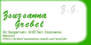 zsuzsanna grebel business card